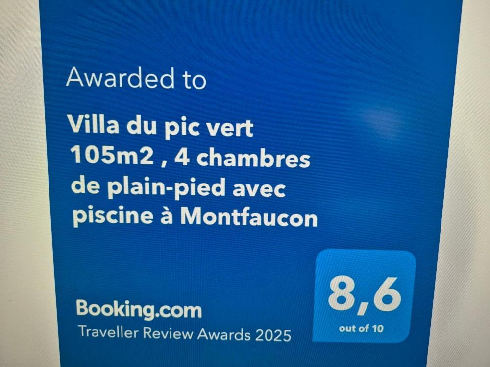 Montfaucon  Villa Du Pic Vert 105M2 , 4 Chambres De Plain-Pied Avec Piscine A Montfaucon מראה חיצוני תמונה